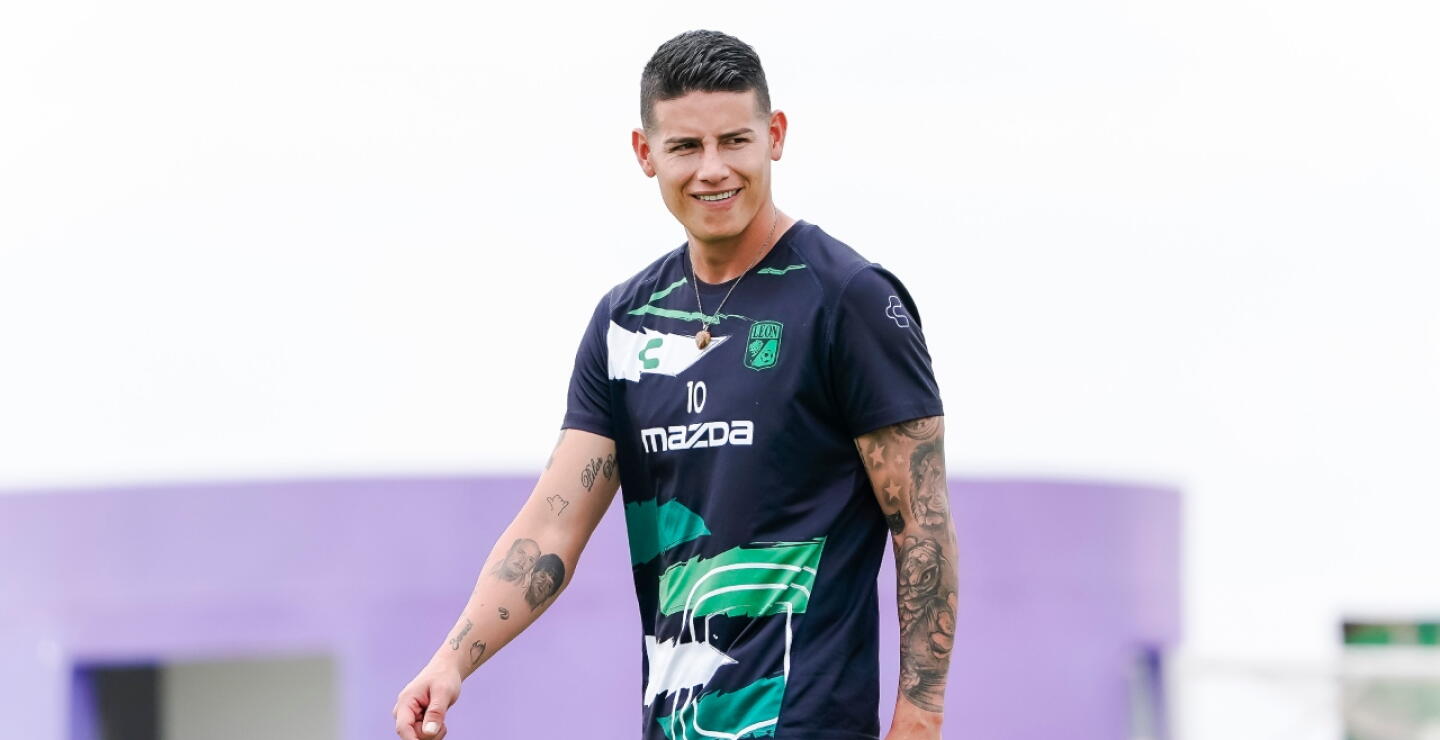 James Rodríguez, capitán y figura del León. 