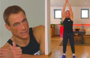 22075_Entrenamiento para hacer en casa con Jean-Claude Van Damme // FOTO: Captura de video youtube