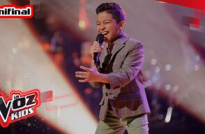 Adriel canta 'Mientes' en la semifinal, La Voz Kids Colombia 2022