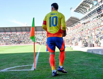 James Rodríguez con la Selección Colombia. James Rodríguez con la Selección Colombia.