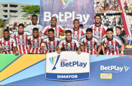La formación del Junior en el partido contra Pereira. 