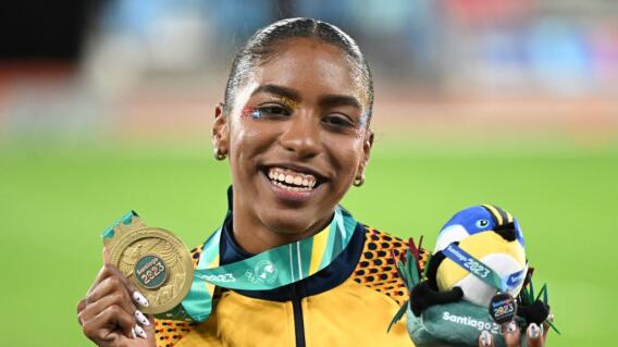 Natalia Linares, medalla de oro en los Juegos Panamericanos. Natalia Linares, medalla de oro en los Juegos Panamericanos.