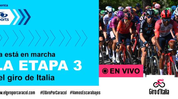 Etapa 3 del Giro de Italia 2023 EN VIVO por Caracol Sports Etapa 3 del Giro de Italia 2023 EN VIVO por Caracol Sports