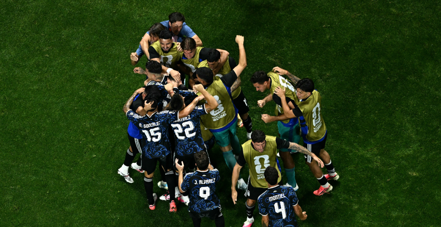 Celebración de la Selección de Argentina 