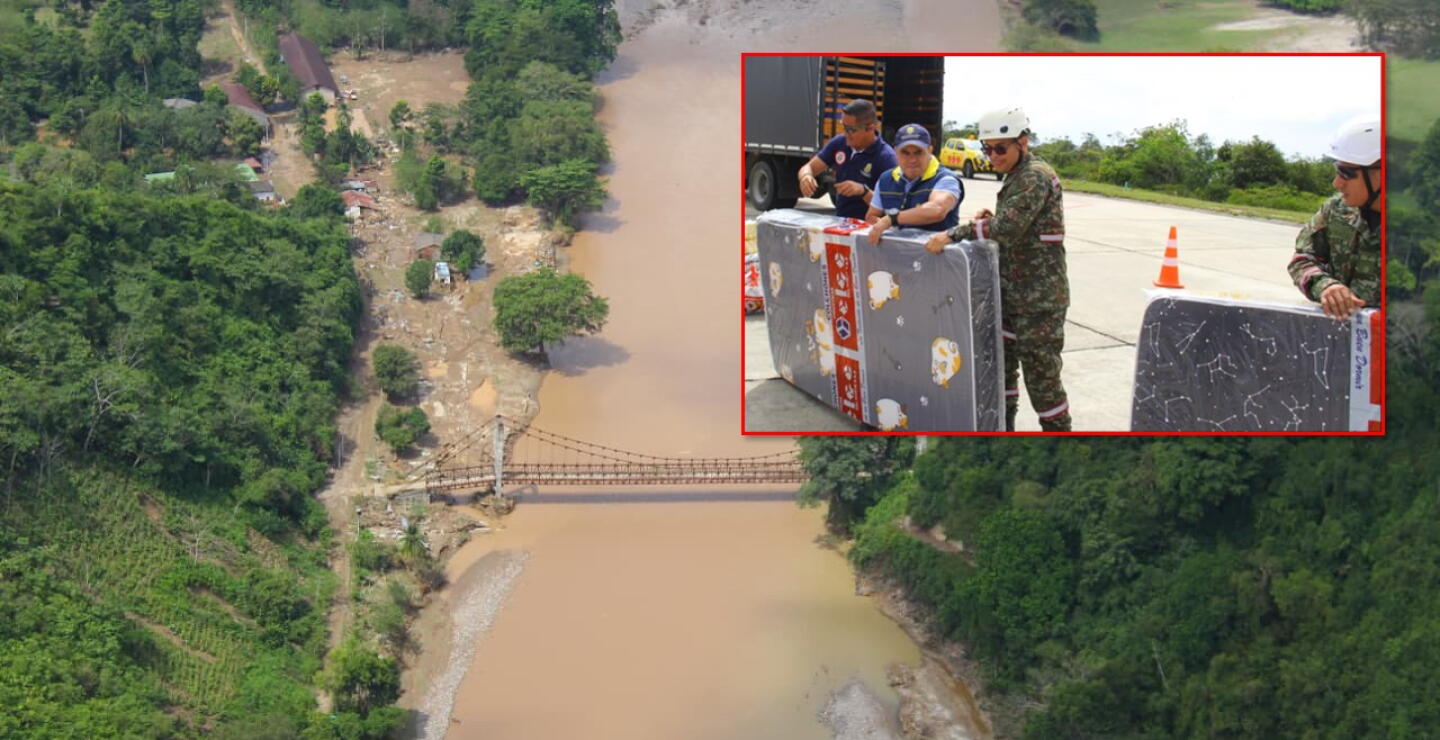 Vía aérea se entrega ayudas a damnificados en Lebrija.jpg