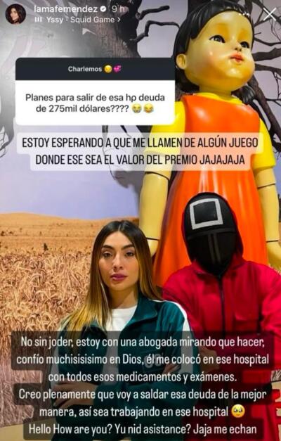 Mafe Méndez debe una impresionante cantidad de dinero en Estados Unidos. Mafe Méndez debe una impresionante cantidad de dinero en Estados Unidos.