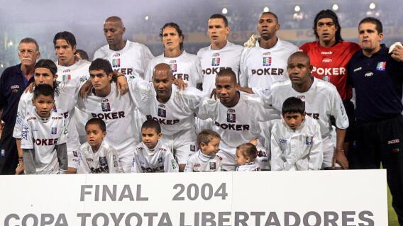 Once Caldas se coronó campeón de la Copa Libertadores en 2004.