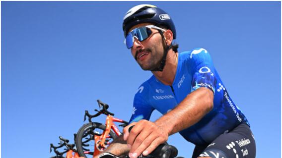 Fernando Gaviria, ciclista del Movistar. Fernando Gaviria, ciclista del Movistar.