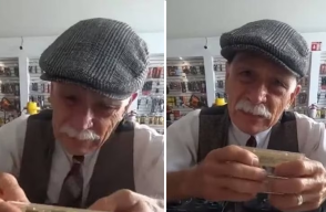 Reacción de abuelito se hace viral