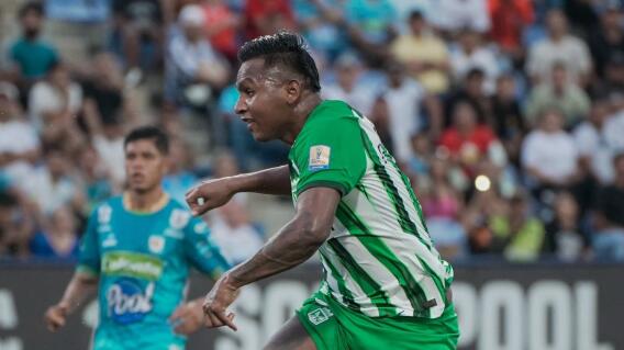 Alfredo Morelos, delantero de Nacional Alfredo Morelos, delantero de Nacional