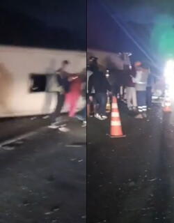 Así fue el accidente de tránsito en sector Alto del Tigre, en vía Tunja-Bogotá: al menos 20 heridos