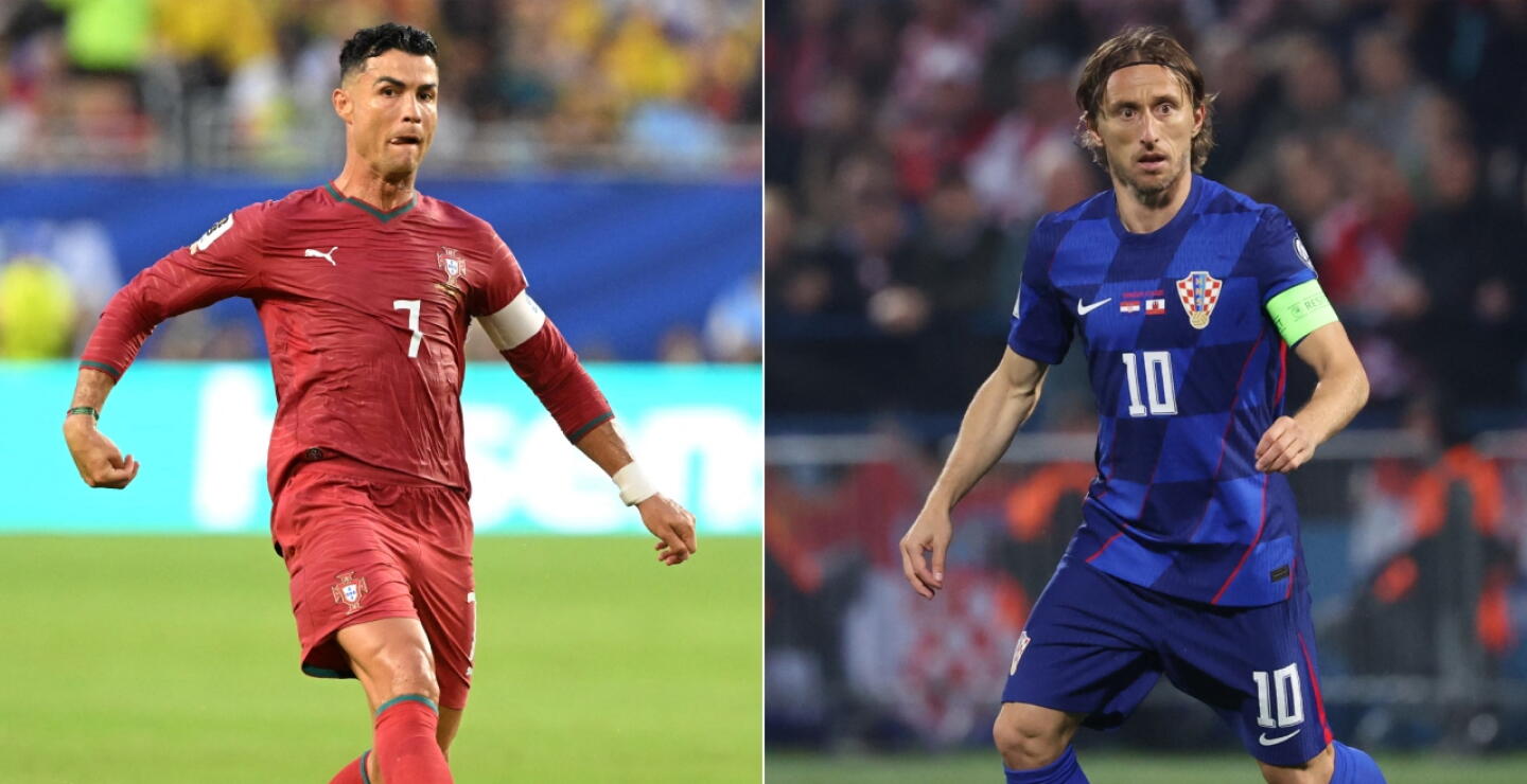 Cristiano Ronaldo y Luka Modric rivalizarán en Portugal vs. Croacia.