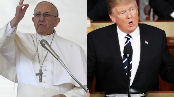 283326_BLU Radio, Papa Francisco y Trump / foto: AFP