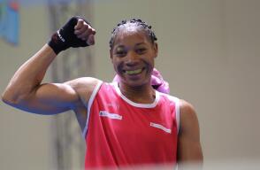 Angie Valdés, boxeadora colombiana. Angie Valdés, boxeadora colombiana.