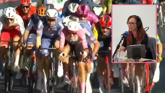 Goga narrando la última etapa del Giro de Italia 2024. Goga narrando la última etapa del Giro de Italia 2024.