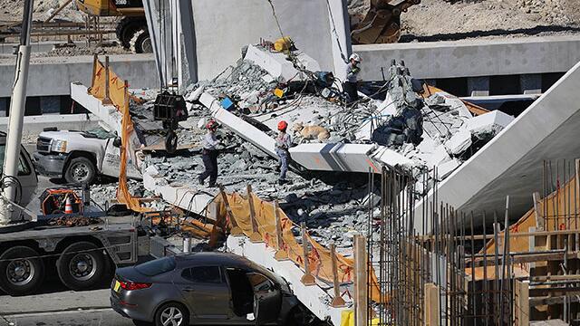 Serían cuatro los muertos por colapso de puente en autopista de Miami
