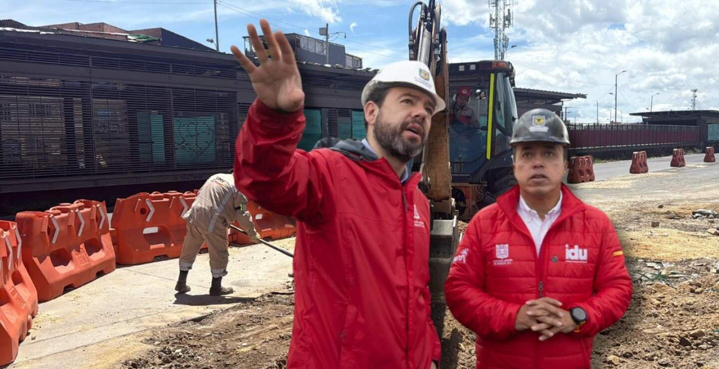 Carlos Fernando Galán con Orlando Molano, director del IDU