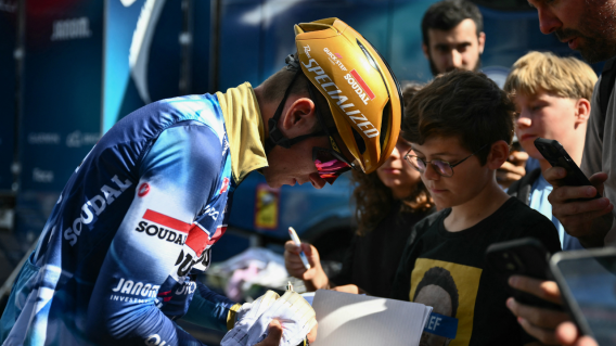 Remco Evenepoel, ciclista belga del Soudal Quick Step, en el Tour de Francia 2025 Remco Evenepoel, ciclista belga del Soudal Quick Step, en el Tour de Francia 2025