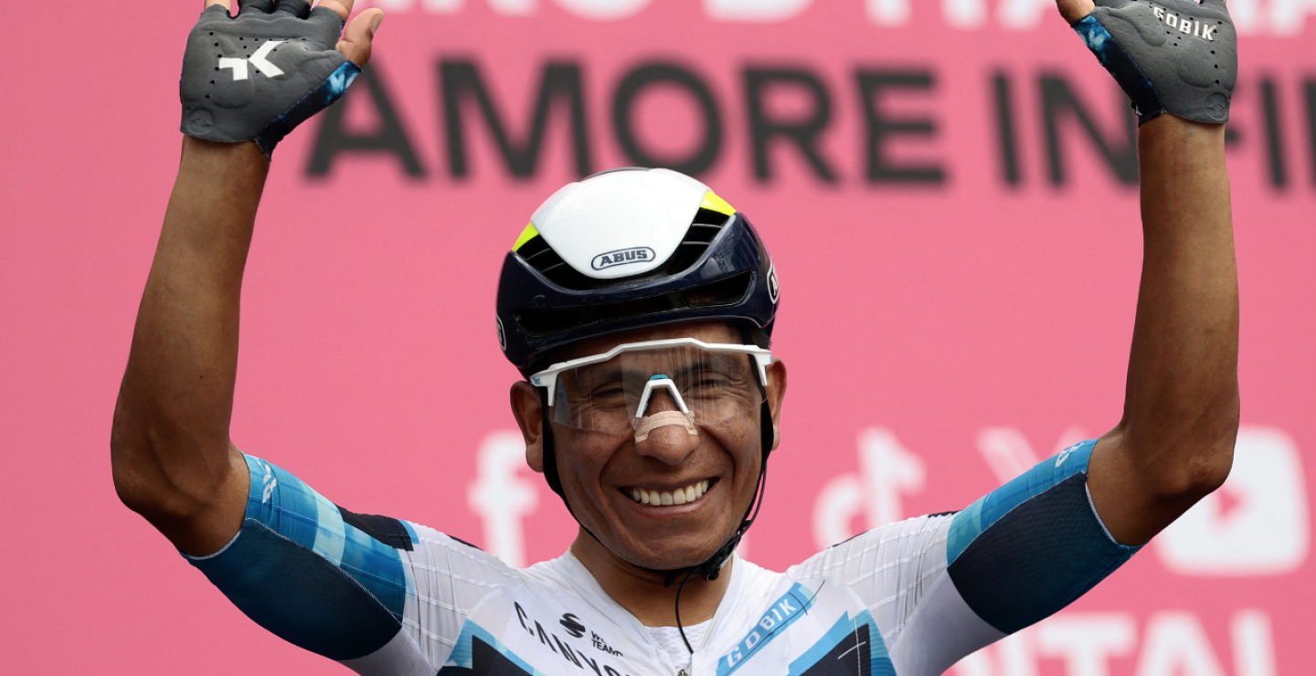 Nairo Quintana, del Movistar Team, corre el cuarto Giro de Italia de su carrera en el 2025