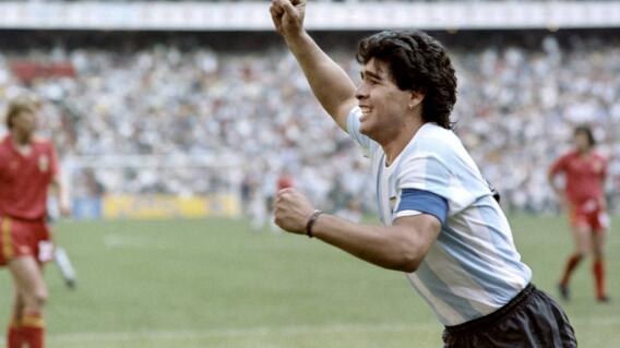 Diego Maradona en el mundial de México 1986. Diego Maradona en el mundial de México 1986.