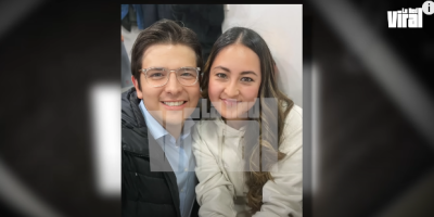 Paula Acuña y Miguel Uribe, antes del atentado
