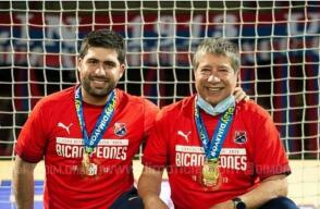 Daniel Gómez y Hernán Darío 'El Bolillo' Gómez. Daniel Gómez y Hernán Darío 'El Bolillo' Gómez.