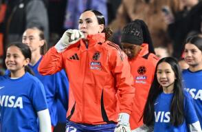 Katherine Tapia, arquera de la Selección Colombia femenina. 