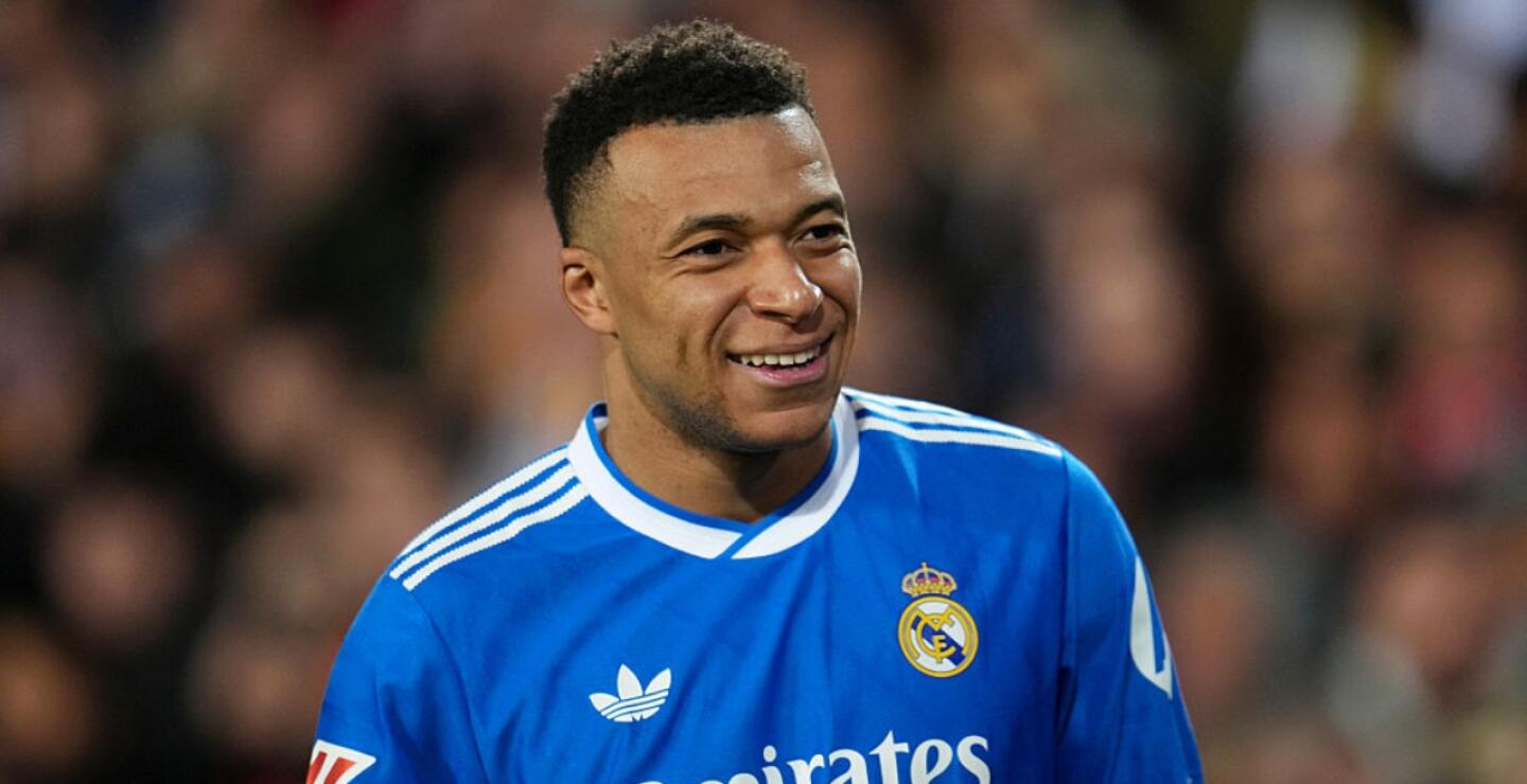 Kylian Mbappé, delantero del Real Madrid. 
