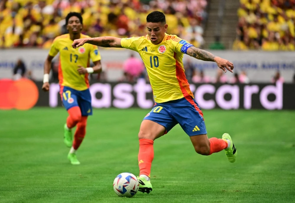 James Rodríguez en Colombia vs. Paraguay, por la Copa América 2024. James Rodríguez en Colombia vs. Paraguay, por la Copa América 2024.