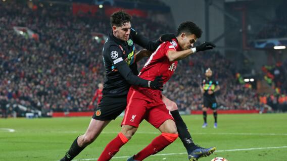Luis Díaz, jugador del Liverpool, contra Inter de Milán Luis Díaz, jugador del Liverpool, contra Inter de Milán