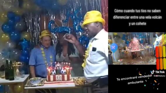 Pastel de cumpleaños explota luego de que confundieran las velas con volcanes Pastel de cumpleaños explota luego de que confundieran las velas con volcanes