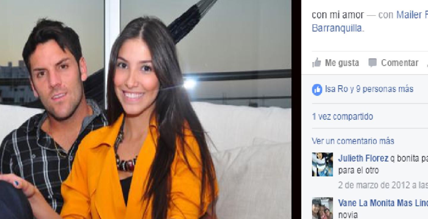 143566_Sebastián Viera junto a su novia Sara Correa. Foto: Facebook Sebastián Viera