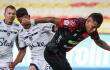 Acción de juego entre Fortaleza y Cúcuta Deportivo por la cuarta fecha de la Liga BetPlay II-2026.
