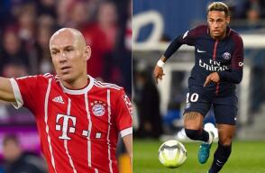 292590_BLU Radio. Arjen Robben - Neymar // Foto: AFP