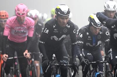 Nairo Quintana, ciclista del Movistar Team, fue protagonista en la etapa 17 del Giro de Italia 2024 Nairo Quintana, ciclista del Movistar Team, fue protagonista en la etapa 17 del Giro de Italia 2024