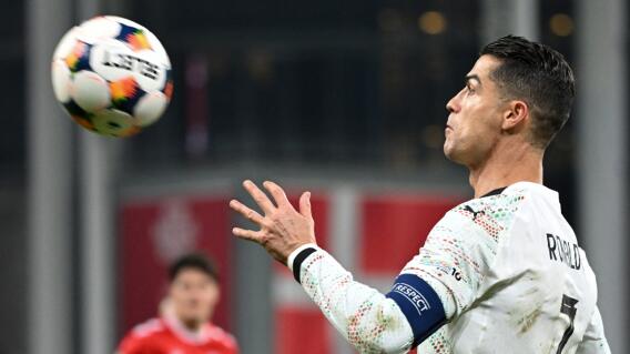 Cristiano Ronaldo, capitán de la Selección de Portugal, en el partido contra Dinamarca, por la Liga de Naciones Cristiano Ronaldo, capitán de la Selección de Portugal, en el partido contra Dinamarca, por la Liga de Naciones