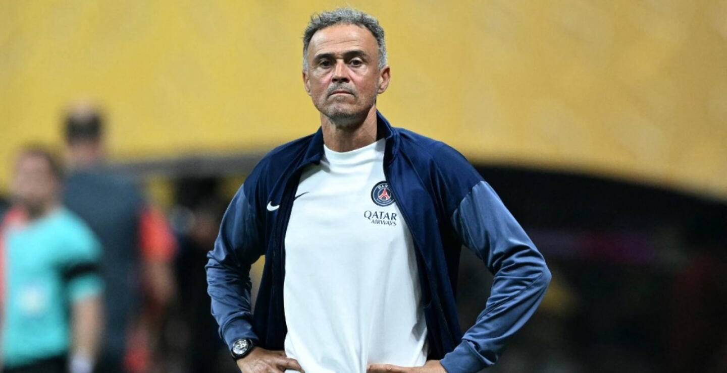 Luis Enrique, director técnico del PSG. 
