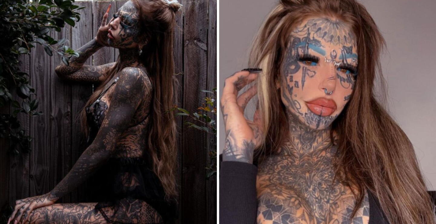Adicta a los tatuajes dice que con tinta encontró su verdadero yo: "Tanto dolor me permitió crecer"
