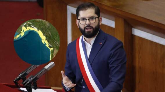 Gabriel Boric anuncia "alerta de tsunami para toda la costa" de Chile. Gabriel Boric anuncia "alerta de tsunami para toda la costa" de Chile.