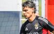 Richard Ríos en una de las práctica con Benfica. 