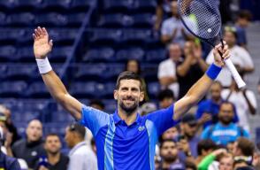 Novak Djokovic luego de partido de primera ronda del US Open