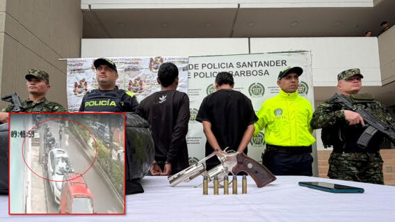 Capturan a presuntos responsables de crimen de comerciante en Barbosa, Santander.