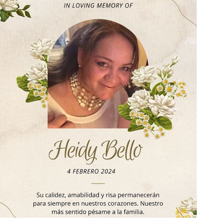 Heidy Bello, fallecida integrante de La Chicas del Can