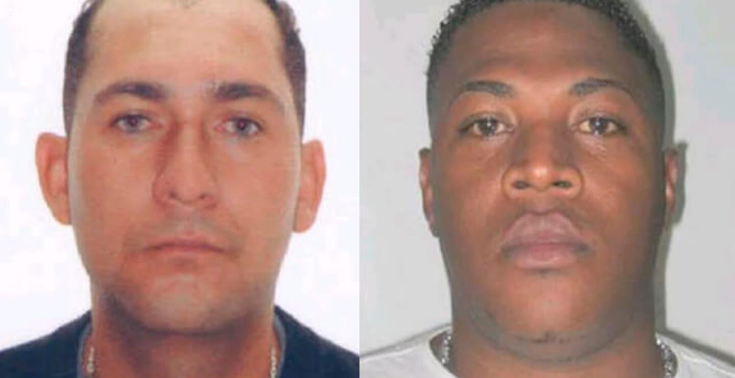 Fredy Manuel Campos Martínez, alias ‘el Zarco’ y Walter Jair Mosquera Gómez, alias ‘el Niche’ / Fiscalía.