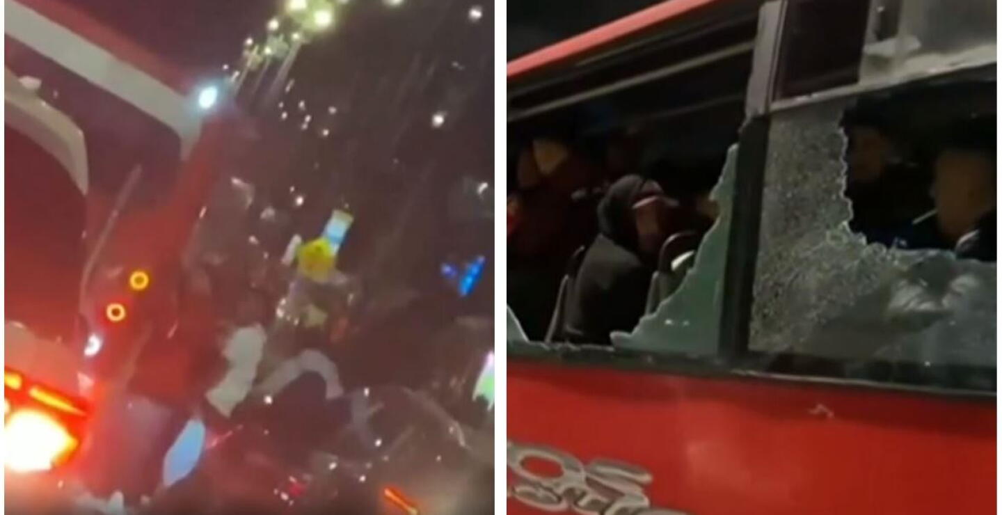 Así fue el ataque de seguidores de Santa Fe a hinchas de Universitario antes de partido en El Campín