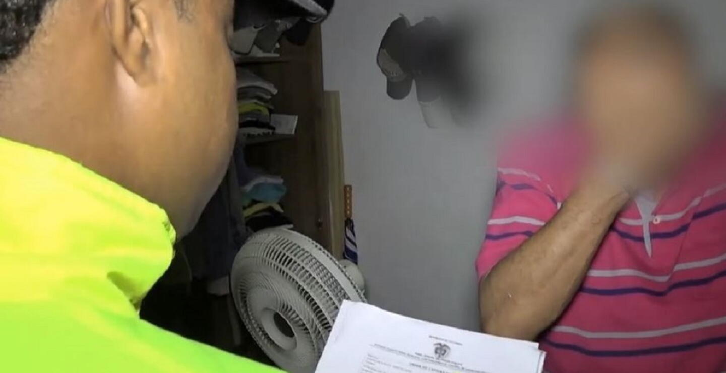 320724_BLU Radio. Captura padre de Liliana Campos Puello alias 'Madame' / Foto: Policía