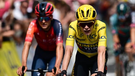 Jonas Vingegaard (Jumbo Visma), líder de la clasificación general del Tour de Francia 2023 Jonas Vingegaard (Jumbo Visma), líder de la clasificación general del Tour de Francia 2023