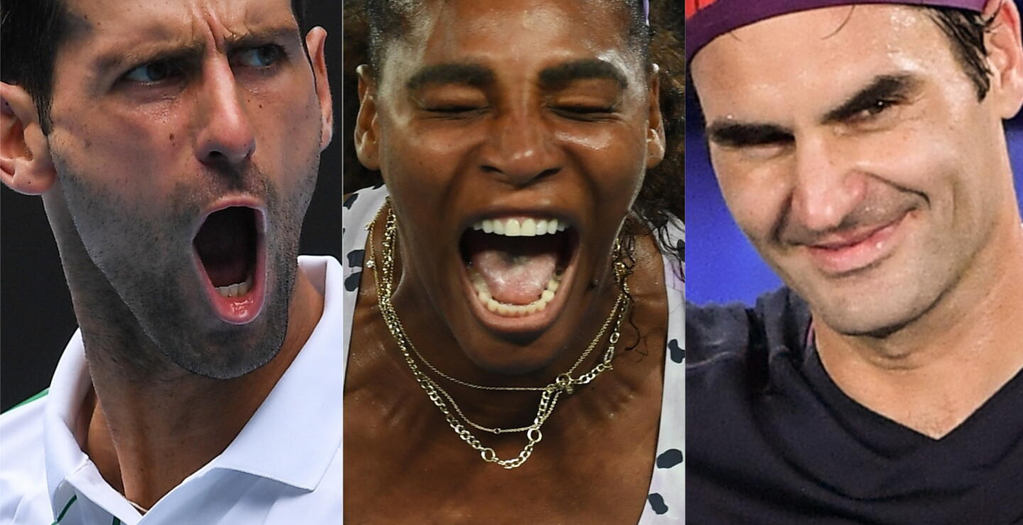 353333_BLU Radio. Djokovic, Serena Williams y Roger Federer / Fotos: AFP
