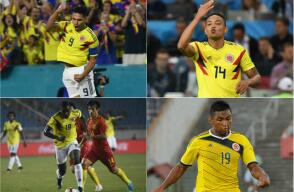 308340_Falcao, Alfredo Morelos, Duván Zapata y Luis Fernando Muriel