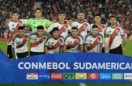 La formación titular de River Plate contra Santa Fe por la vuelta de los octavos de final de la Copa Sudamericana. 